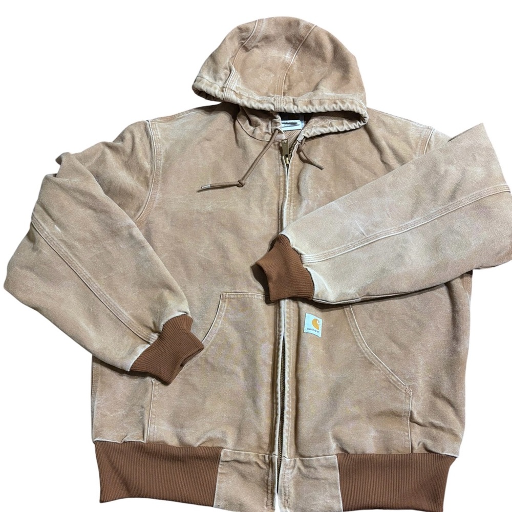 🔥 Carhartt J131 Zip-Up Work Jacket – Perfectly Weathered & Broken-In 🔥
